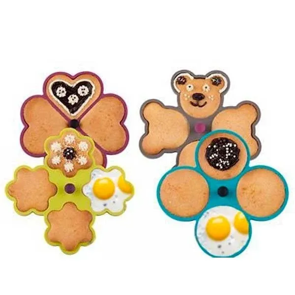 Spedizione Espresso Formine anelli in silicone 4 posti per cibi dolci e salati