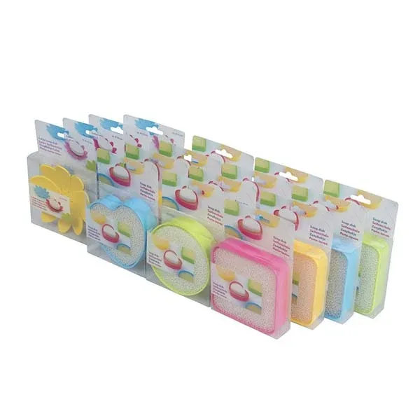 Portasapone in Plastica con Spugna e Raccogli Goccia Colori e Modelli Assortiti Più Venduto
