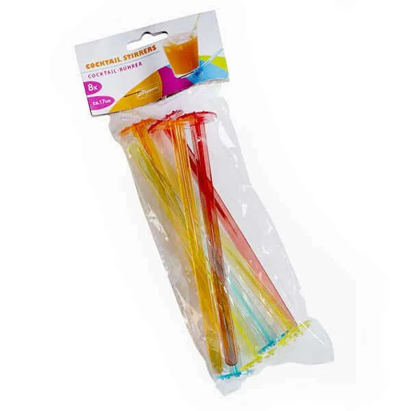 Agitatori Cocktail 17 cm 8 pezzi in 4 colori assortiti Compra Oggi Stesso