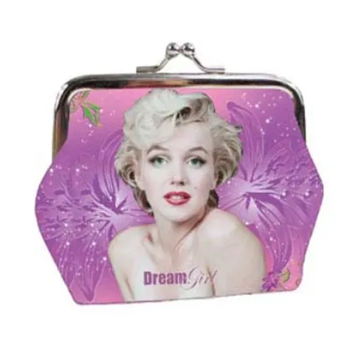 Affare Pochette Portamonete Clic Clac Marilyn Monroe Colore Lilla