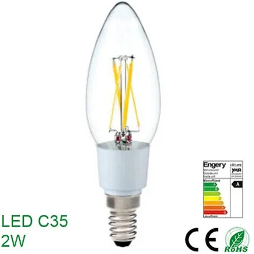 Lampadina Led Risparmio Energetico 2 W E14 Basso Consumo Luce Calda Classe A Spedizione Espresso