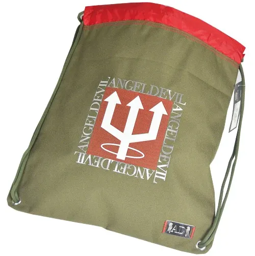 Borsa Marsupio Con Laccio Verde Militare e Rosso In Tessuto Angel e Devid 43355 Spedizione Espresso