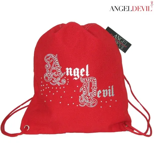 Sakky Bag Sacco Scuola Sport Palestra Tempo Libero Sacca AngelDevil 43397 Rosso Promozione Esclusiva