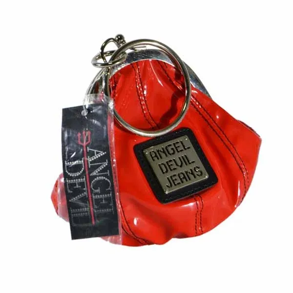 Pagamento Sicuro Borsa Party Rossa Angel e Devil Chiusura Clic Clac in Metallo