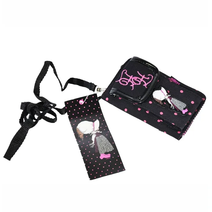 Consegna Rapida Portafoglio Holly Hobbies Nero e Pois Fucsia
