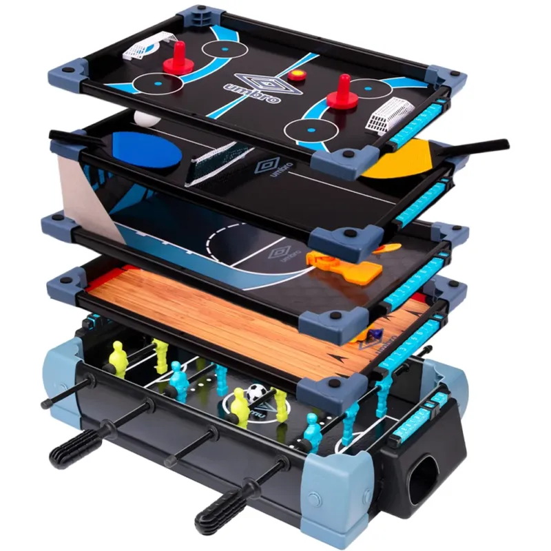 Ultima Occasione Gioco da Tavola 5in1 Calcio Balilla Basket Ping Pong Hokey Bowling Idea Regalo