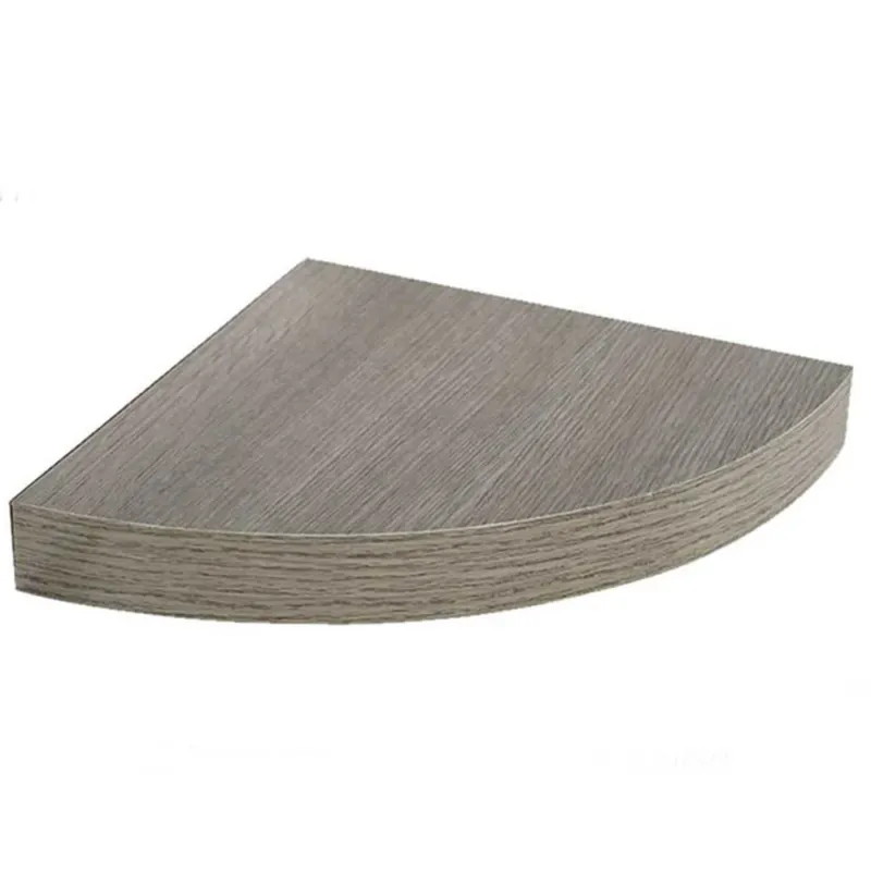 Promozione Esclusiva Mensola Parete Angolare Scaffale Ripiano ad Angolo in Legno MDF Olmo 24x4cm