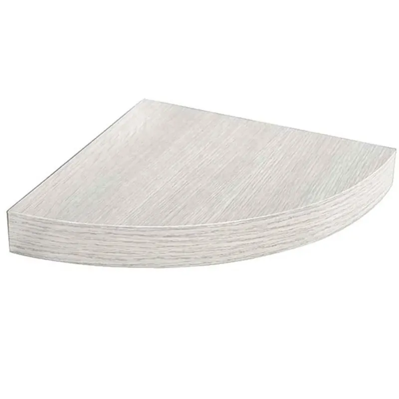 Occasione Mensola Parete Angolare Scaffale Ripiano ad Angolo in Legno MDF Bianco 24x4cm