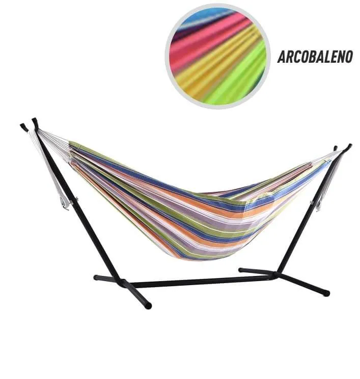 Prezzo Di Fabbrica Amaca Brasiliana 200x150 cm con Support Struttura acciaio Arcoba