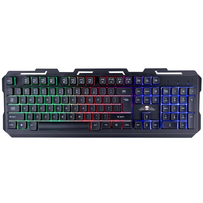 A Buon Prezzo Tastiera Gaming da Gioco con 104 Tasti Illuminazione Led RGB Cavo 1,5m USB 2.0