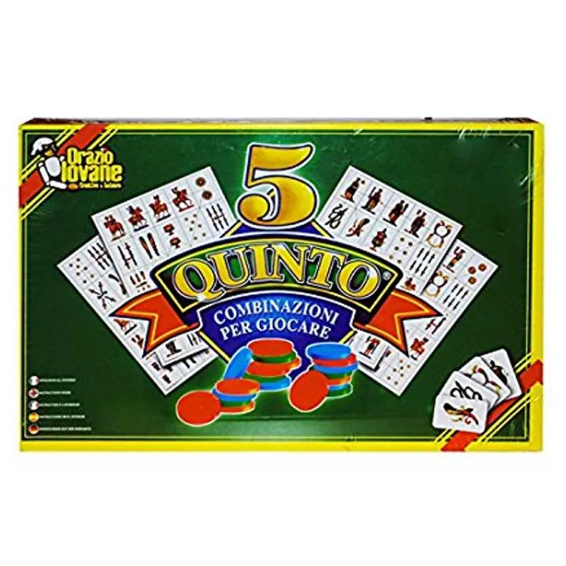 A Buon Prezzo Gioco Di Società da Tavolo Quinto Iovane Con Carte Napoletane e Cartelle Incluse