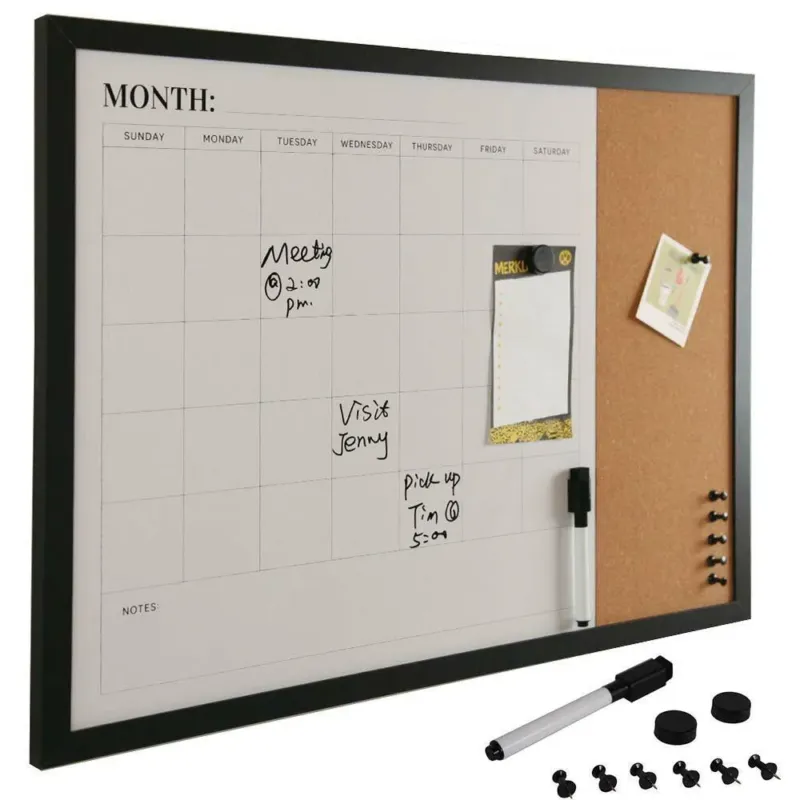 Promo Stagionale Bacheca Memo Lavagna Magnetica Bianca e Sughero Combinata 60x40cm Casa Ufficio