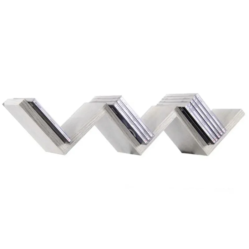 Mensola Parete Moderna Design Zig Zag Mensole Muro Scaffale 3 Ripiani Bianco Acquista Ora