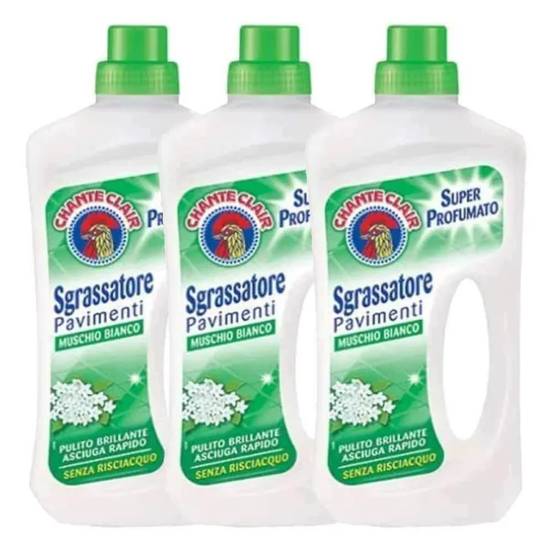 3 x Chanteclair Bianco Muschio Pavimenti 750 ml Detergente Per Pavimenti Miglior Prezzo
