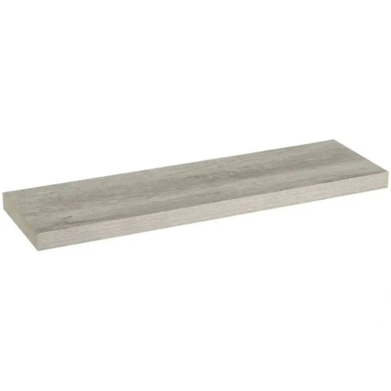 Esclusivo Mensola da Parete Scaffale a Muro MDF Grigio 80x23,50x3,80 cm Organizer Minimal