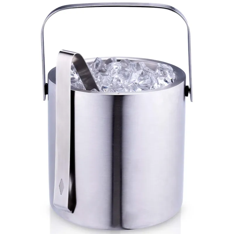 Più Venduto Secchiello per Ghiaccio Pinza e Coperchio Contenitore Refrigerante Capienza 1.2L