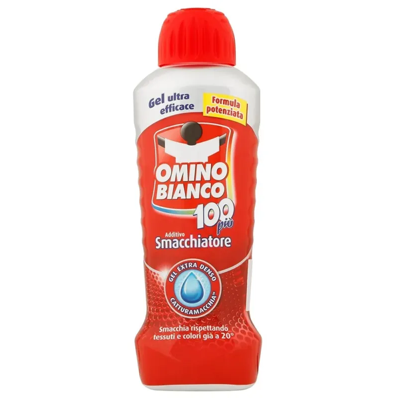 Prezzo Ridotto Omino Bianco 100 Piu‘ Additivo Smacchiatore Gel Extra Denso 900 ml