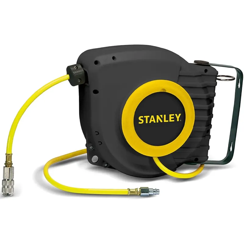 Stanley Avvolgitubo per Aria Compressa Montaggio a Parete 9 Mt Pressione 12bar Subito Disponibile