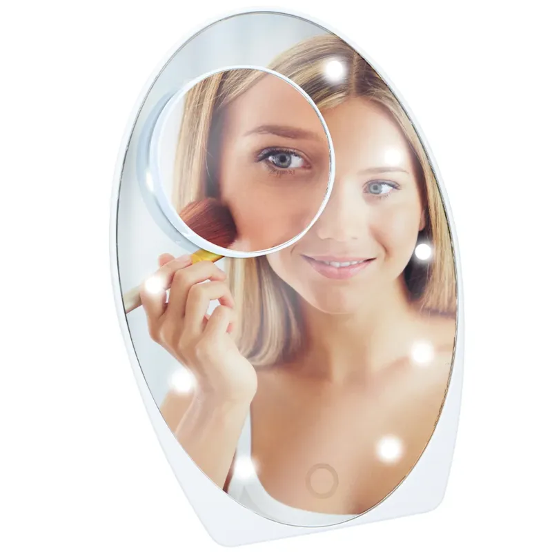 Specchio Ovale per Trucco Makeup Luci Led e Regolazione Touch Ingrandimento 5x Acquista Ora