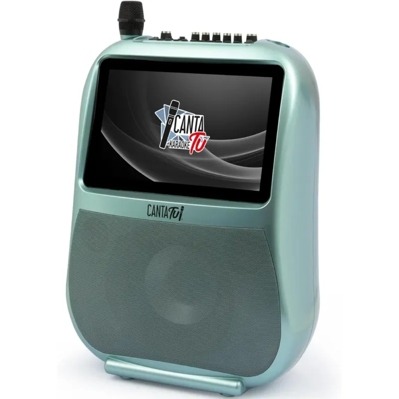 Reso Gratuito Canta Tu Karaoke PRO Verde Microfono Wireless Effetti Vocali e Display Touch
