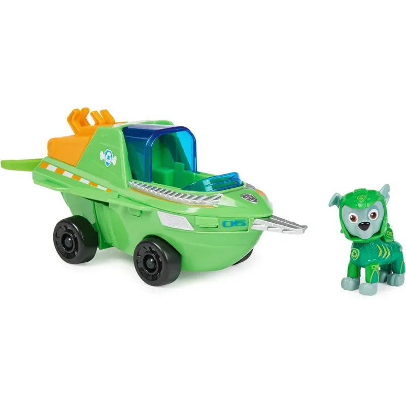 Ordina Subito Paw Patrol Aqua Pups Rocky Transforming Sawfish Veicolo Action Figure Idea Regalo