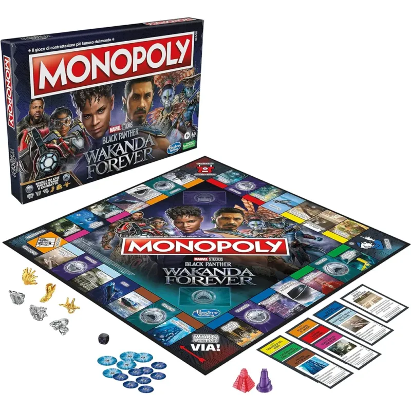 Quantità Limitata Monopoly Black Panther Wakanda Forever Gioco Da Tavolo Per Famiglie Idea Regalo