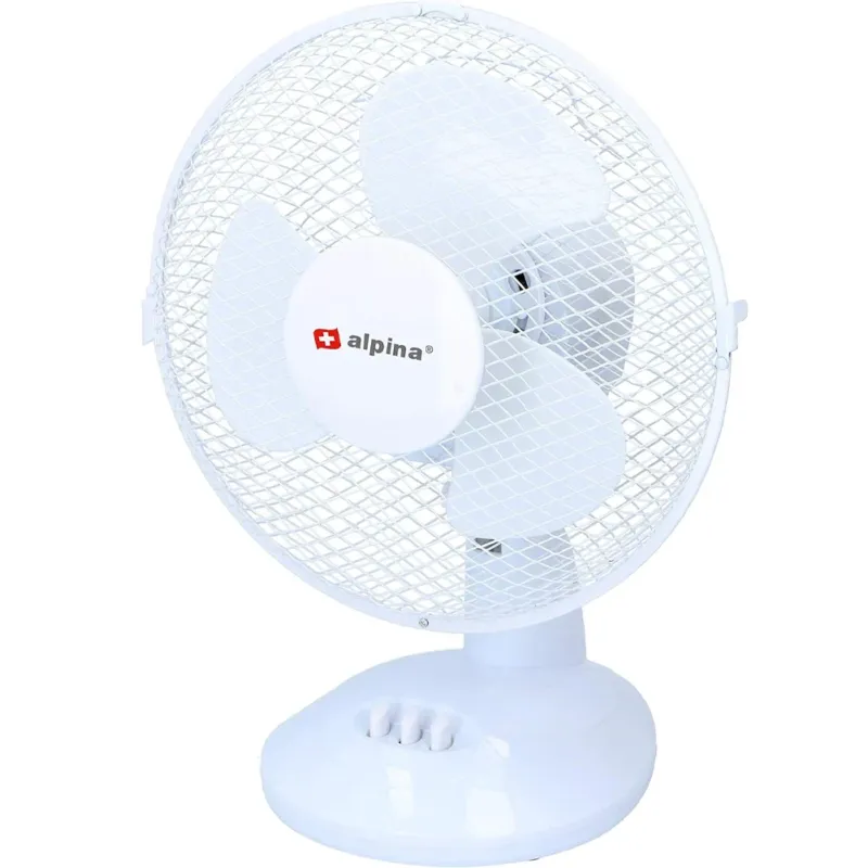 Ventilatore da Tavolo Pale 23 cm Salvaspazio 20 W 2 Velocità e Funzione Girevole Nuovo Arrivo