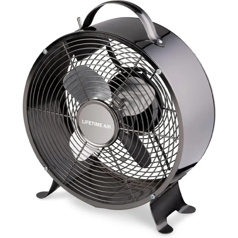Prezzo Conveniente Ventilatore da Tavolo in Metallo Pala da 20cm Potenza 20 W 2 Livelli di Velocità