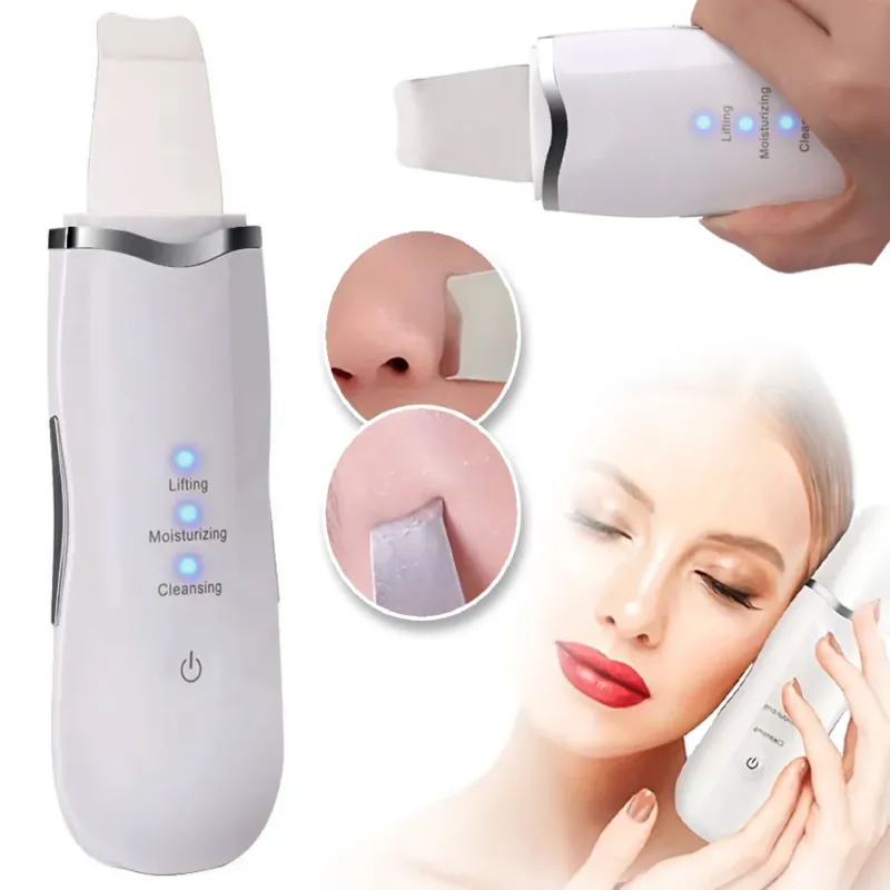 Spedito Oggi Scrubber Peeling Ultrasonico Multifunzionale per Pelle del Viso Pulizia Pori