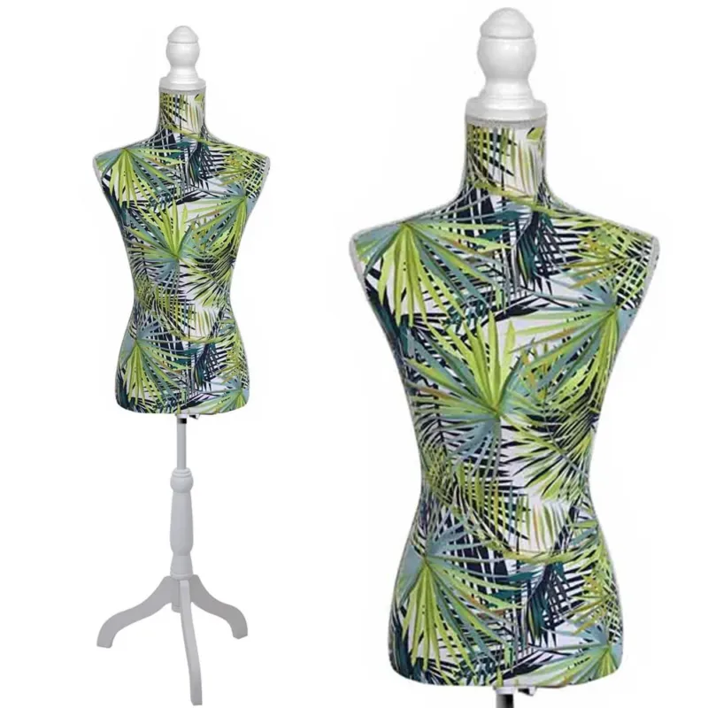 Manichino Busto Sartoriale Donna Botanic Foglie Strette Sartoria 42 x 170cm Prezzo Scontato