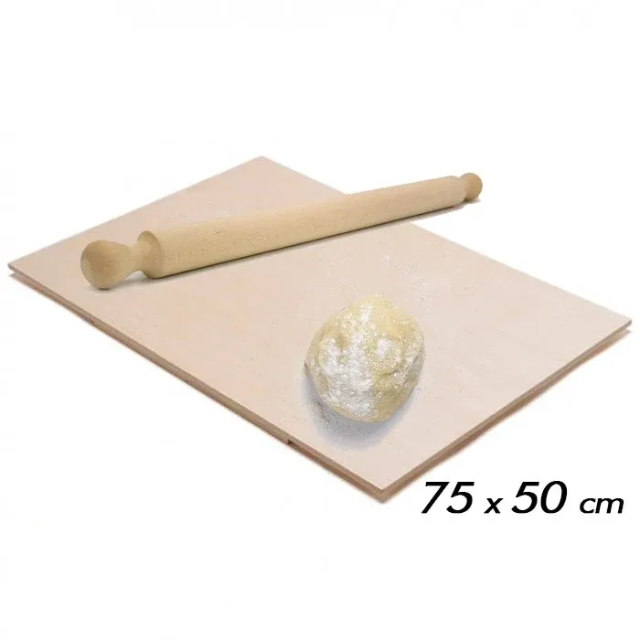Pagamento Sicuro Asse Per Impastare Spianatoia In Legno Con Mattarello Pasta Pizza 75x50 cm
