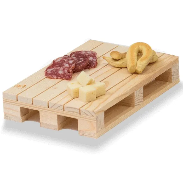 Ultima Occasione Tagliere a Forma di Pallet in Legno Pedana 15 x 30 cm Antipasti Affettati Salumi