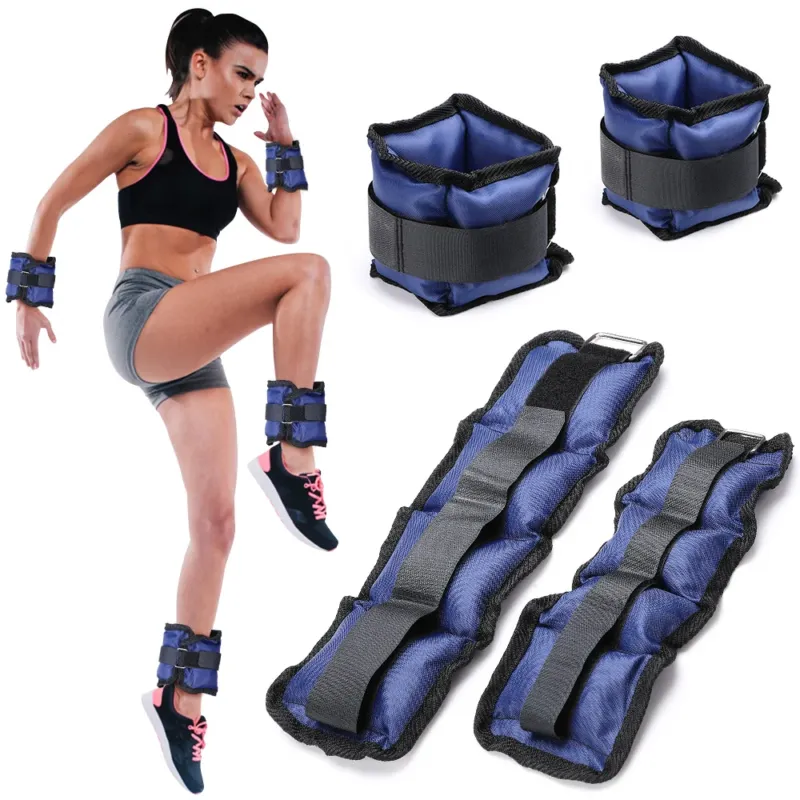Set 4 Pesi Polsi e Caviglie 2 kg + 1 kg Allenamento Palestra Aerobica Fitness Compra Adesso