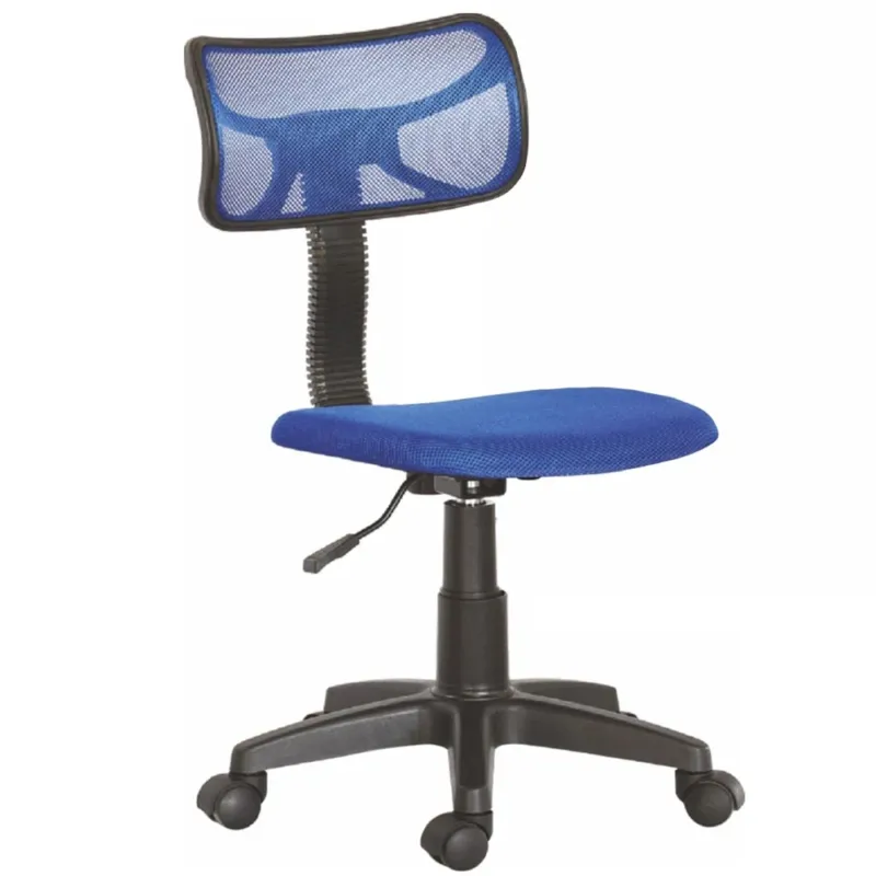 Must-Have Sedia Girevole 5 Ruote Ufficio Cameretta Scrivania Schienale Ergonomico Blu