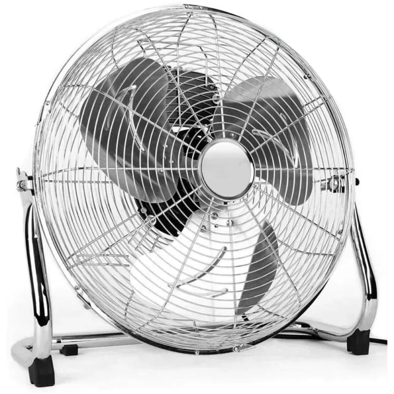 Ventilatore da terra Acciaio 90 W Pale Alluminio 45 cm 3 Velocita Oscillante Non Perdere