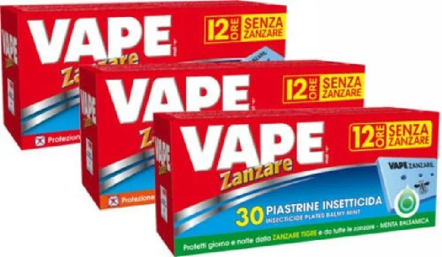 Piastrine 150 Pezzi Vape Insetticida Ricarica Anti Zanzare Protezione Insetti Popolare