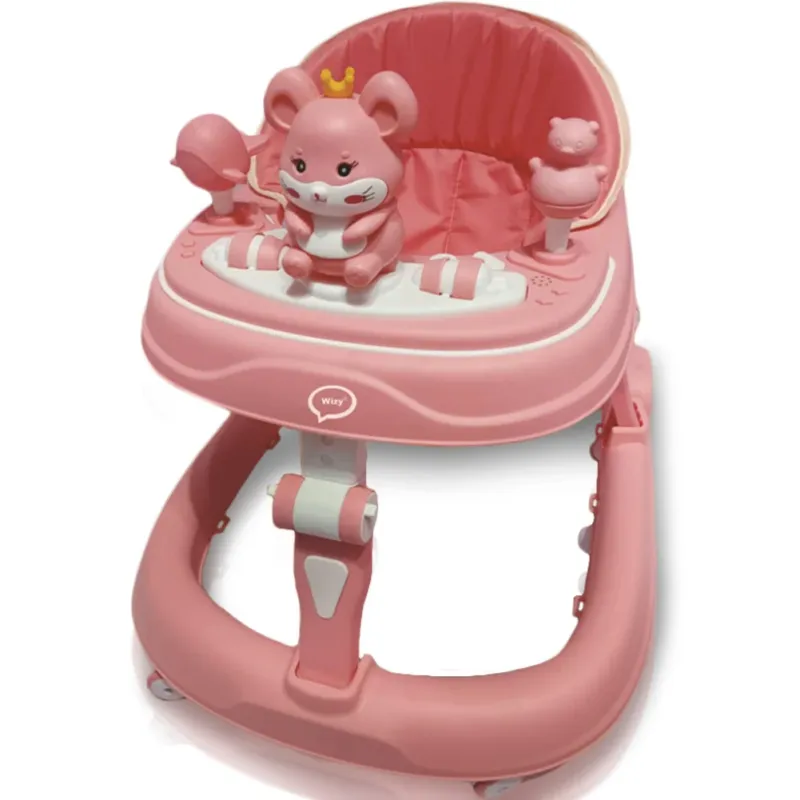 A Buon Prezzo Girello Bambini PRO Primi Passi Chiusura Salvaspazio con Giochi Interattivi Rosa