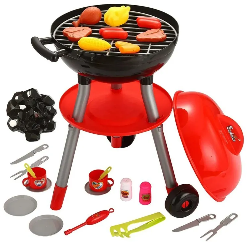 Compra Online Barbecue BBQ Giocattolo per Bambini con Carbone Luci e Suoni e Accessori Gioco
