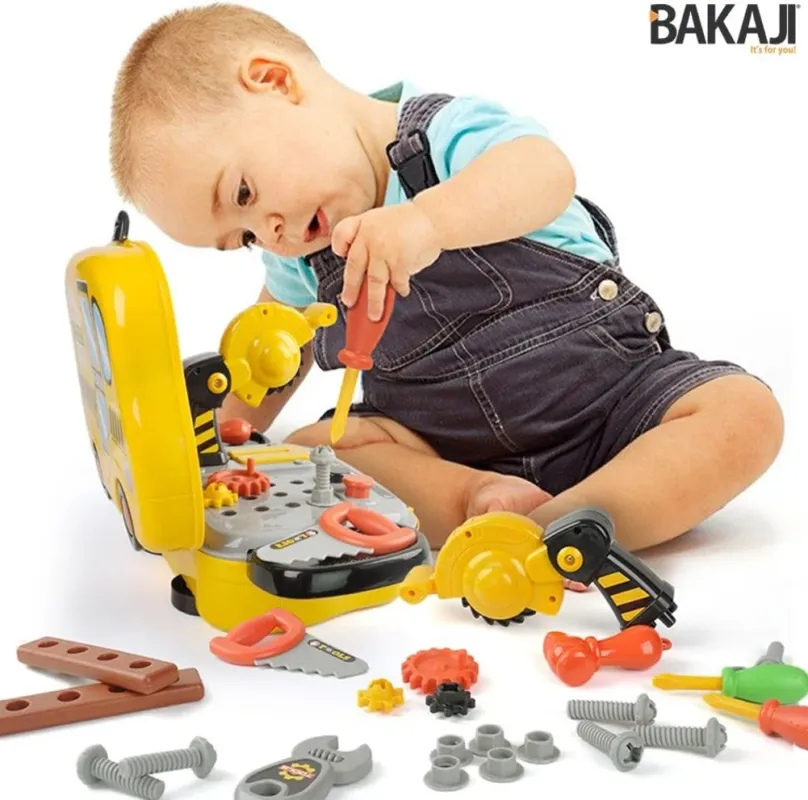 Valigetta Attrezzi Giocattolo Bambini con Accessori Fai da Te Portatile 31 pz A Buon Prezzo