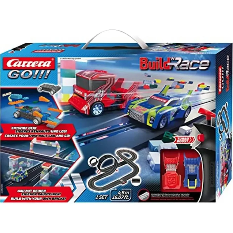 Offerta Lampo Carrera Go Build ‘n Race Pista Elettrica con Macchine 4,9mGiocattolo Idea Regalo