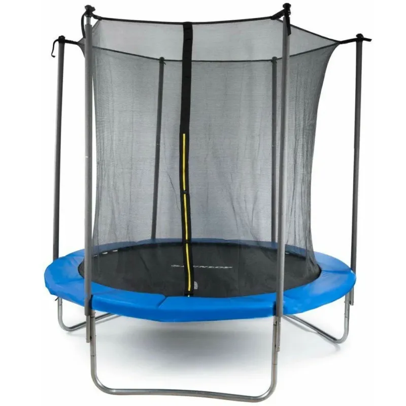 Promo Stagionale Trampolino Elastico Da Giardino Tappeto Esterno 305 cm con Rete Sicurezza Dunlop