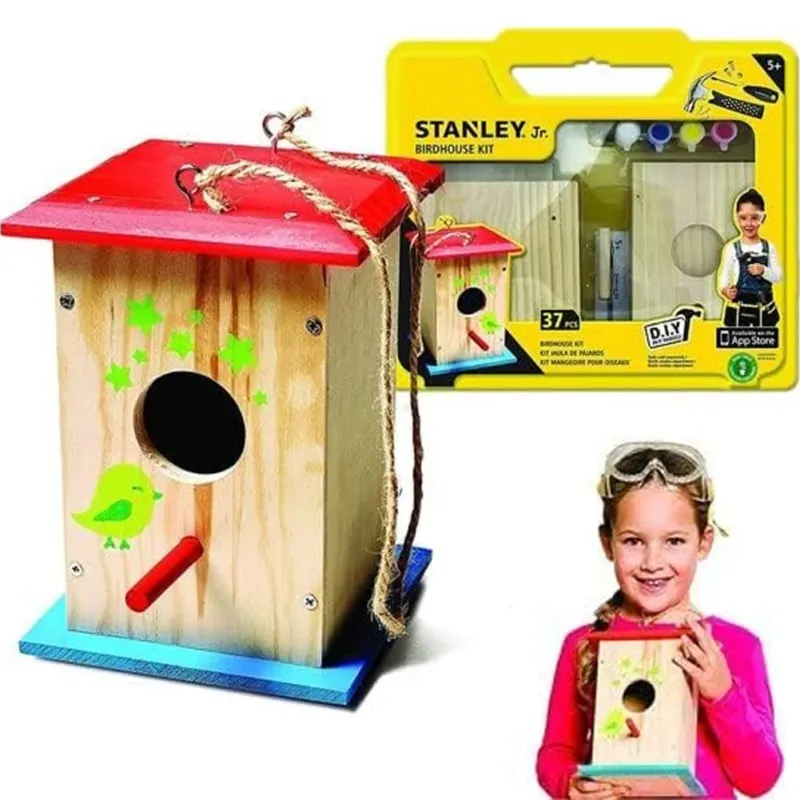 Promozione Esclusiva Stanley Jr. Tall Birdhouse Kit Costruzione Casetta Uccelli in Legno Mangiatoia