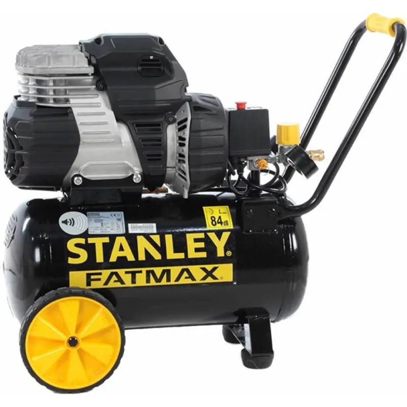 Stanley Fatmax Compressore Elettrico Silenziato ad Aria 8 Bar Serbatoio 24 Litri Reso Gratuito
