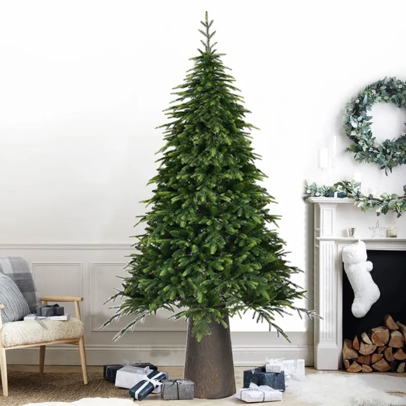Albero di Natale Macao 210cm Folto Base Effetto Legno Tronco 2037 Rami Foltissimo Offerta Limitata