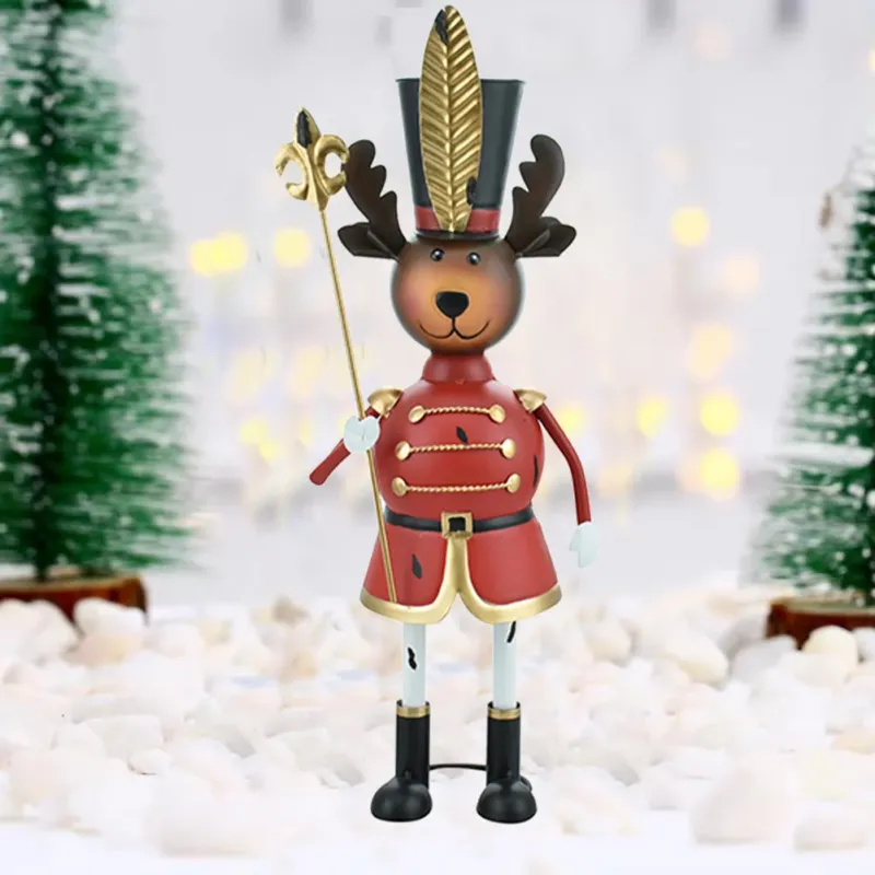 Renna Soldatino Natalizio Rosso Soldato Decorazione Addobbo di Natale 44 cm Must-Have