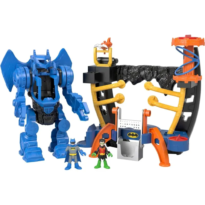 Imaginext DC Super Friends Robot Centro di Comando di Batman e Robin Playset Spedito Oggi
