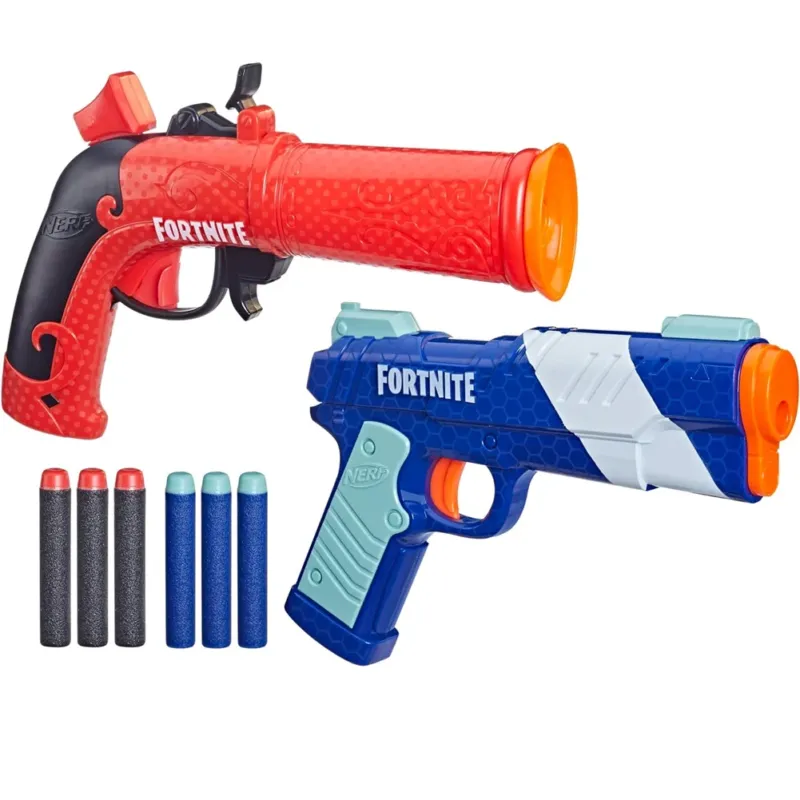 Nerf Fortnite Confezione 2 Blaster Fortnite 6 Dardi Elite Gommapiuma Idea Regalo Di Tendenza