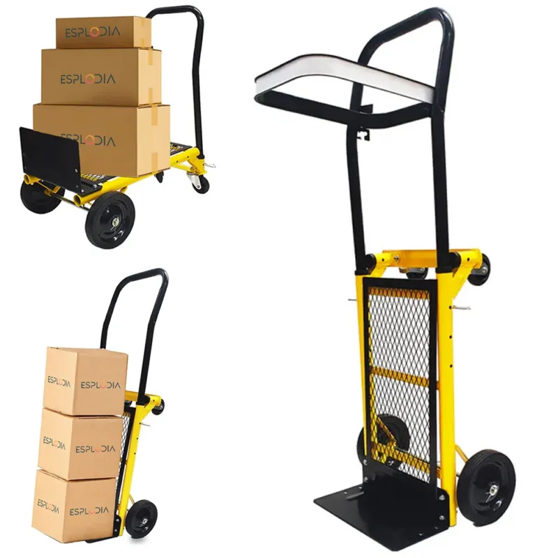 Promozione Carrello Multifunzione Portatutto Piattaforma Carrellino Porta Pacchi in Acciaio