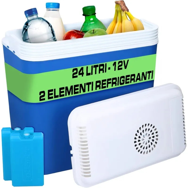 Compra Oggi Stesso Frigorifero Portatile 12V Capacità 24 Litri Auto Picnic 2 Elementi Refrigeranti