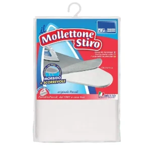 Copri Asse da Stiro Mollettone 130x45cm Made in Italy Morbido e Scorrevole A Buon Prezzo